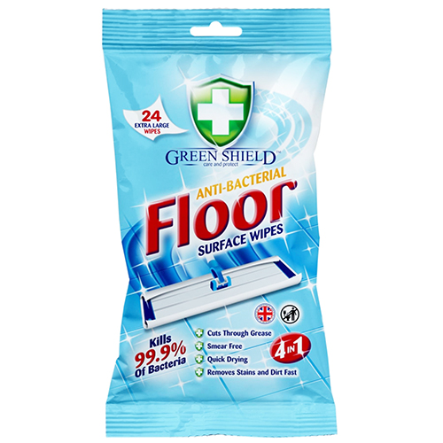 Green Shield Anti-Bacterial Floor Wipes 24s | Affordable & Durable - Product Image Green Shield Anti-Bacterial Floor Wipes 24s | Affordable & Durable - Product Image